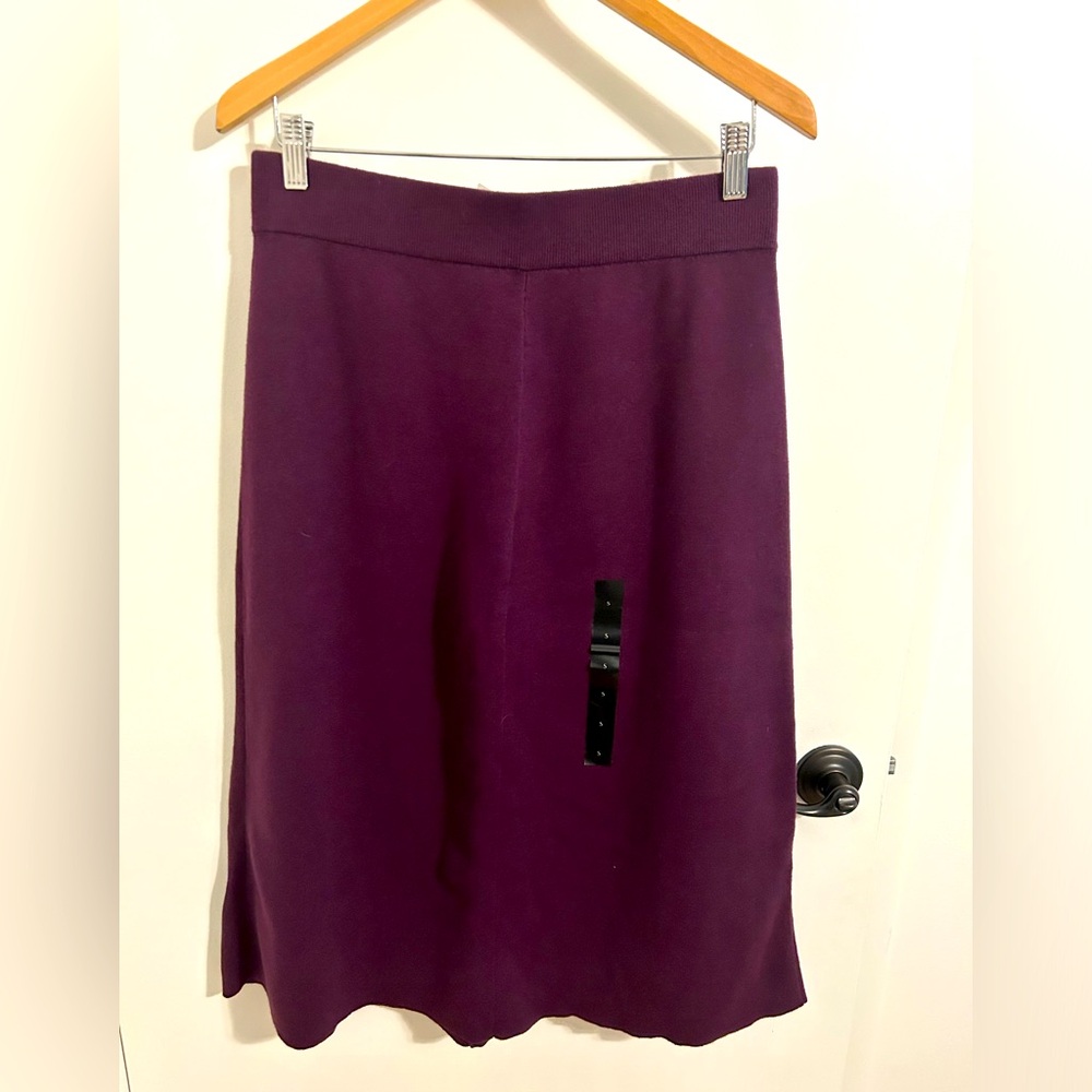 Deep Wine Knitted BR Skirt